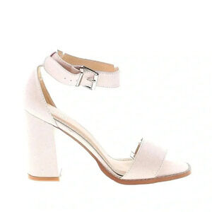 NWOT Raid by ASOS light pink suede chunky heel sandals- sz 9